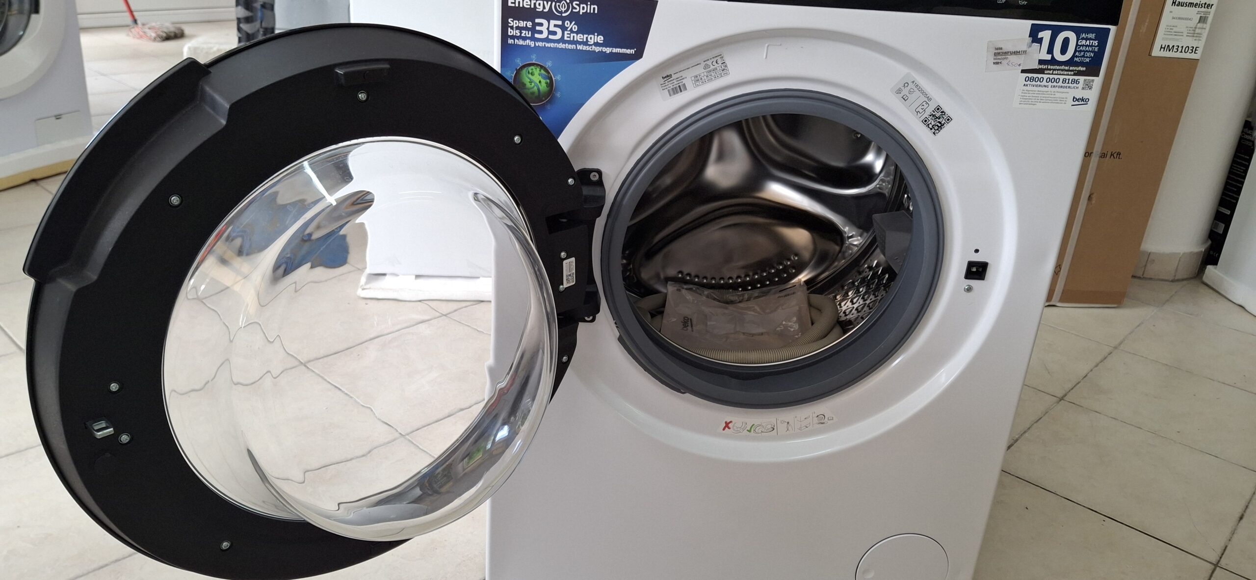 Beko BM3WFU4941W Elöltöltős Mosógép 9 Kg